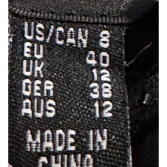 Aidan Mattox 100% Silk Long Black Maxi Dress Evening Gown Wedding Chiffon Beaded - Picture 15 of 15